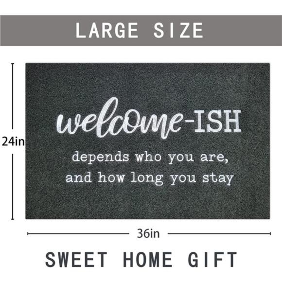 Large Door Mat Outdoor Entrance Durable Welcome Mat for Front Door Outside - Picture 2 of 8